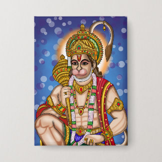 Hanuman-Knopf Button