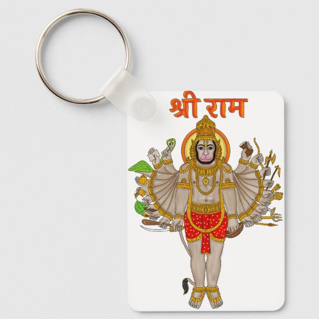 Hanuman-Schlüsselanhänger Schlüsselanhänger (Vorderseite)