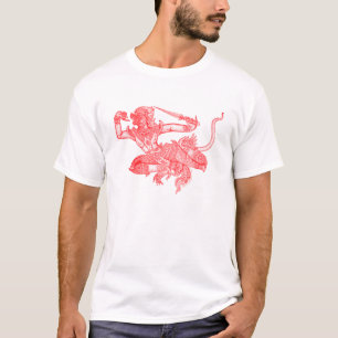 Hanuman Vintage Buch-Illustration T-Shirt