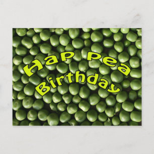 Hap Pea Birthday Postkarte