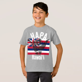 HAPA HAWAII HI Flag TRIBAL SHAKA BG Was T-Shirt