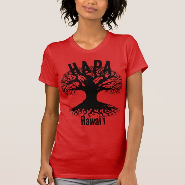 HAPA HAWAII ROOTS Blk T-Shirt (Vorderseite)