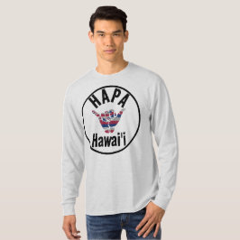 HAPA HAWAII TRIBAL HI Flag SHAKA T-Shirt