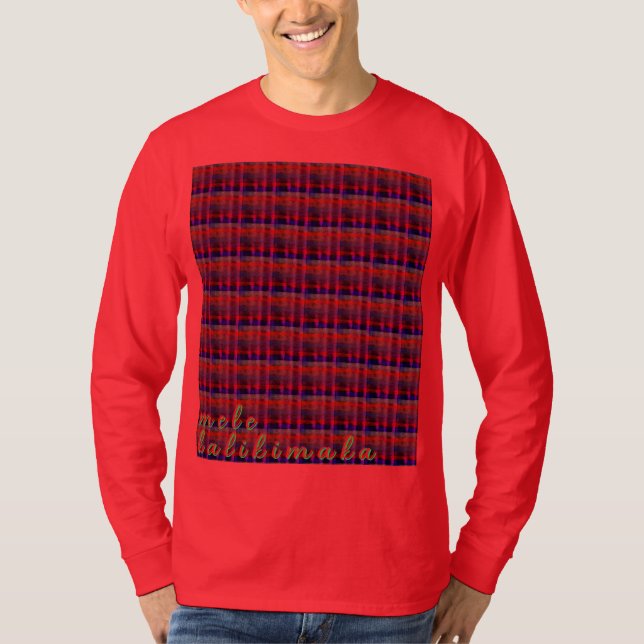 Hapa Kariert Orange 1974, T-Shirt (Vorderseite)