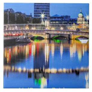 Ha'Penny Bridge, Dublin, Irland Fliese
