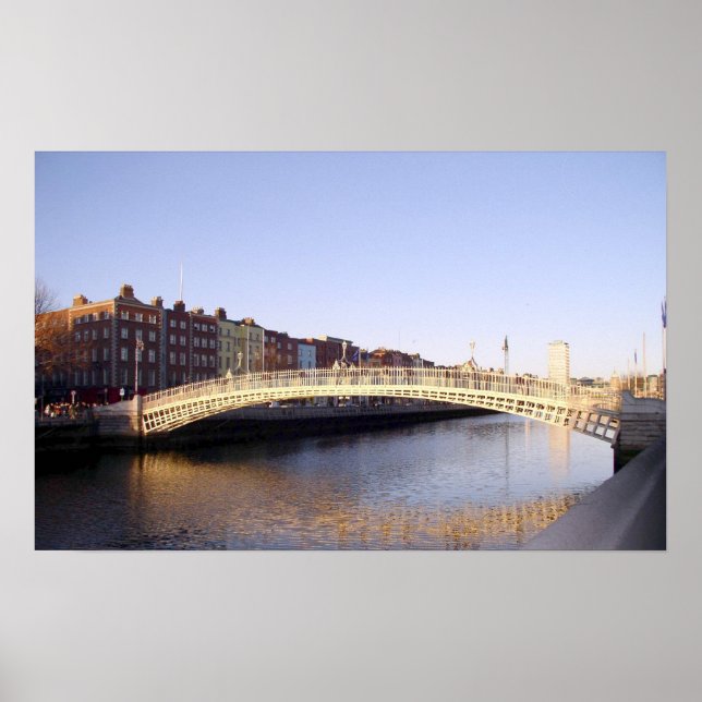 Ha'penny Bridge: Dublin Irland Poster (Vorne)