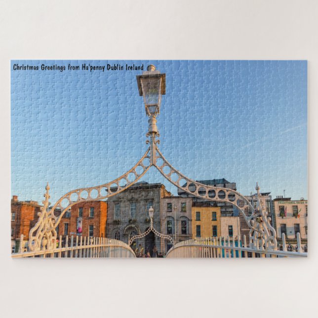 Ha'penny Bridge Dublin Irlande Jigsaw Puzzle (Horizontal)