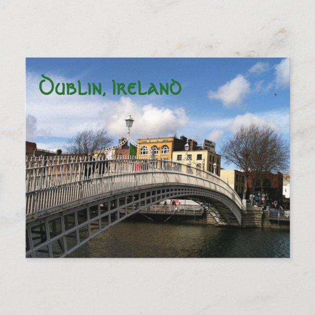 Ha'penny Bridge Postcard Postkarte (Vorderseite)