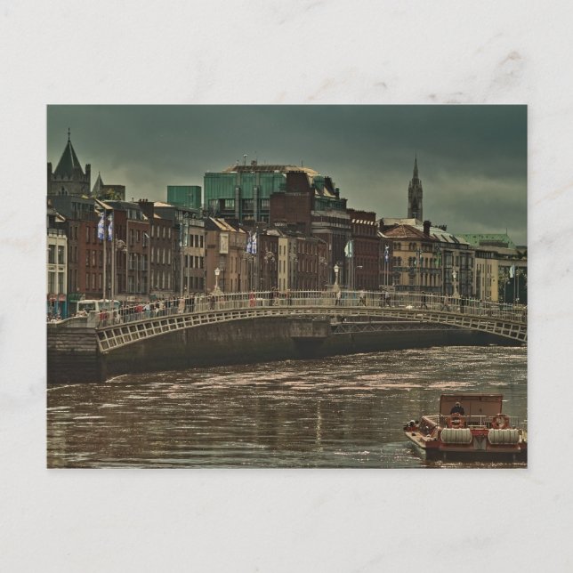 Ha'penny Bridge Postkarte (Vorderseite)