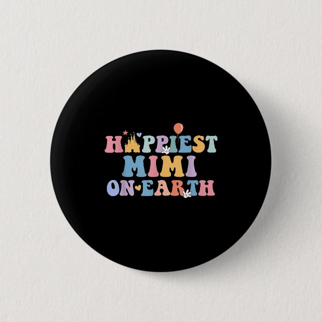 Hapest Mimi On Earth Hapest Grandma Matching Famil Button (Vorderseite)