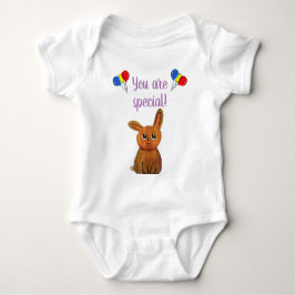Hapiness magic rabbit baby strampler