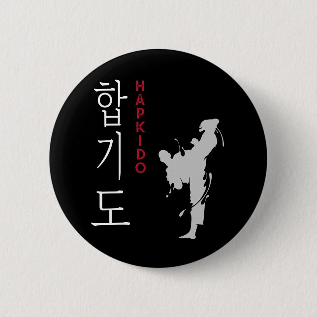 Hapkido Selfdefense Korean Martial Arts Button (Vorderseite)