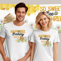 Happ-Bee Birthday Bee Pun Bumblebee und Biene
