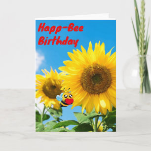 Happ-Bee Geburtstag Karte