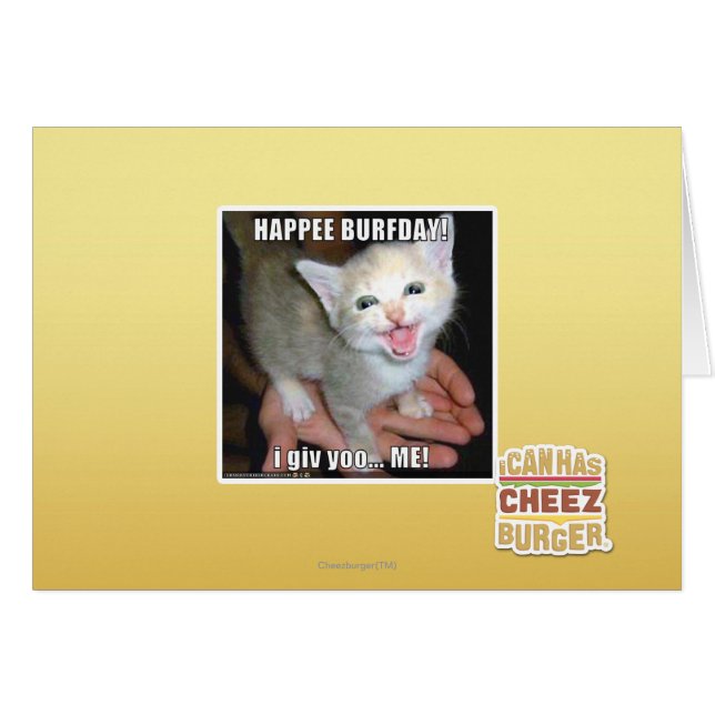 HAPPEE BURFDAY! (Vorderseite (Horizontal))