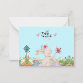Happer Oaster Bunny's Sunny Day Holiday Mitteilungskarte