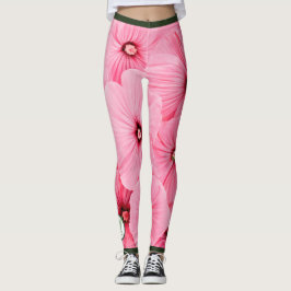 HAPPGESÄTZTE LEGGINGS PINK BLUME MONOGRAM