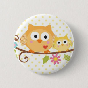 HAPPI BAUM-EULEN-KNOPF BUTTON