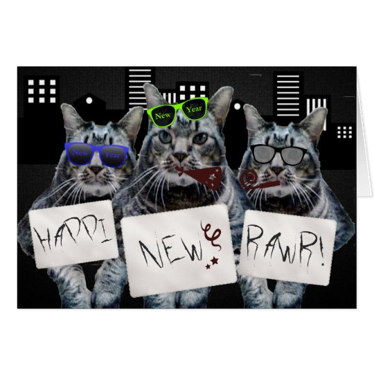 Happi neues Rawr Miezekatze-Trio Karte