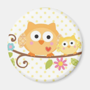 HAPPI TREE OWL MAGNET