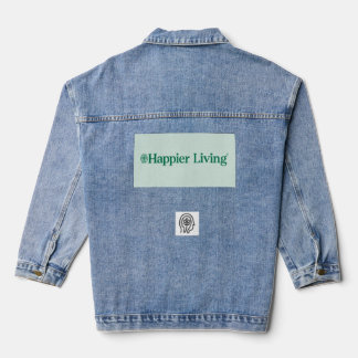 Happier Living Logo Denim Veste