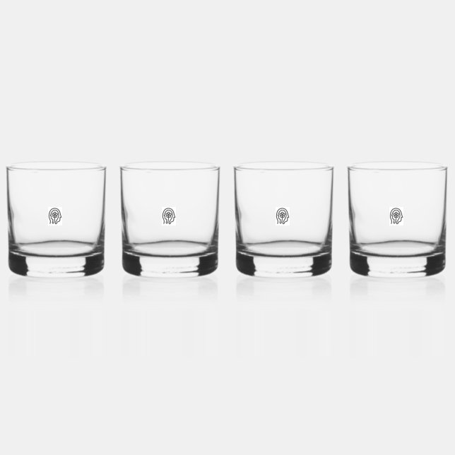 Happier Living Logo Whiskyglas (Hinten)