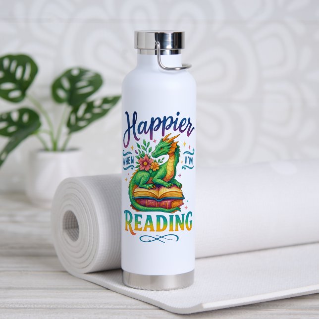 Happier, wenn ich lese trinkflasche (Yoga (gedreht))