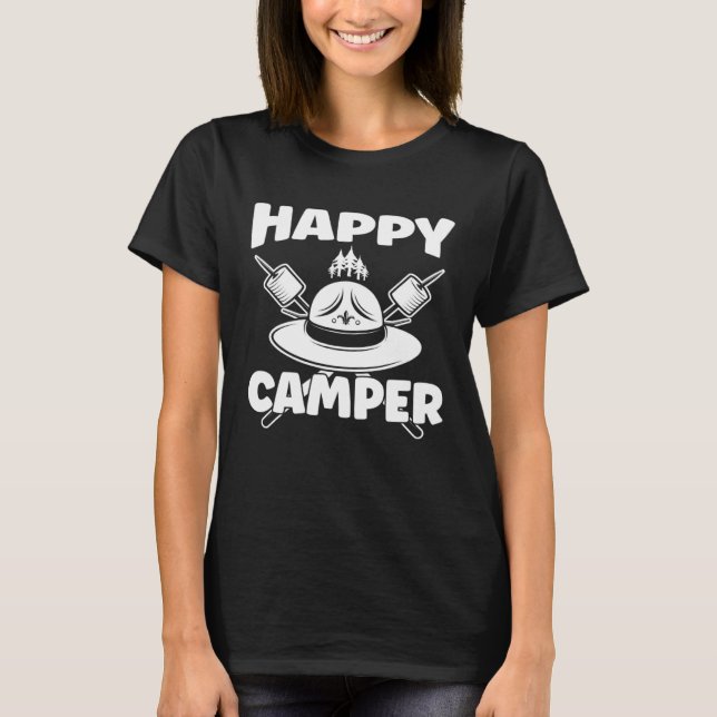 Happiest Marshmallow Camper T-Shirt (Vorderseite)