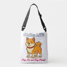 Happiest Shiba Inu Dog Tragetaschen Mit Langen Trägern