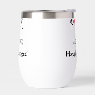 Happily Engagé ajouter nom de couple date de lettr