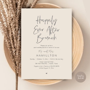 Happily Ever After Brunch, Hochzeitsfeier für Brau Einladung