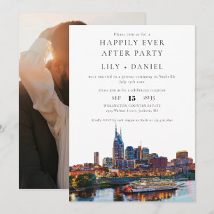 Happily Ever After Foto Nashville Hochzeit Einladung
