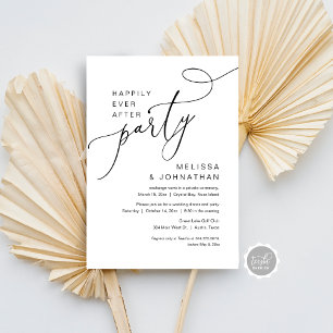 Happily Ever After Hochzeit Elopement Party Einlad Einladung