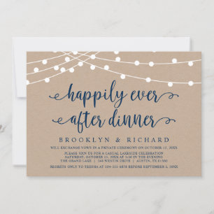 Happily Ever After Hochzeits-Dinner-Einladung zur  Einladung