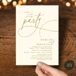 Happily Ever After Modern Elegant Wedding Dinner Einladung<br><div class="desc">Celebrate your love story with this elegant minimalist wedding invitation, designed with a refined sans font paired with delicate romantic elegant handwritten script. Perfect for couples who love modern romance, soft neutrals, and timeless typography, "happily ever after party". Perfect for couples extending their joyous occasion, this invitation exudes sophistication with...</div>