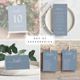 Happily Ever After Party Dusty Blue Photo Backdrop Wandteppich