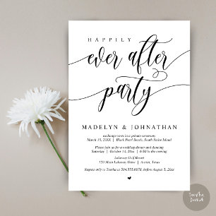 Happily Ever After Party, Hochzeitsdinner Einladung