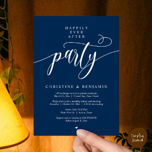 Happily Ever After Party, Moderne Schriftart Einladung