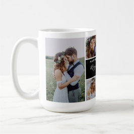 Happily Ever After Photo Collage Wedding Keepsake Kaffeetasse