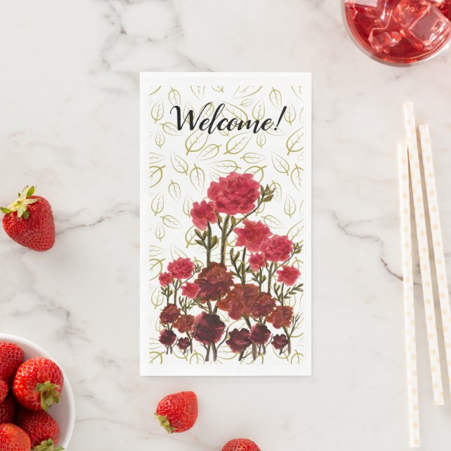 Happiness blooming flowers serviette (Beispiel)