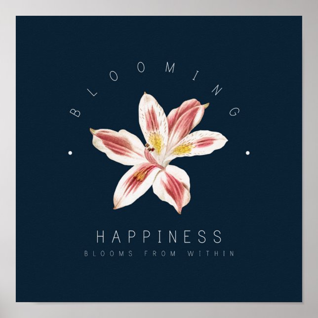 Happiness Blooms Poster (Vorne)