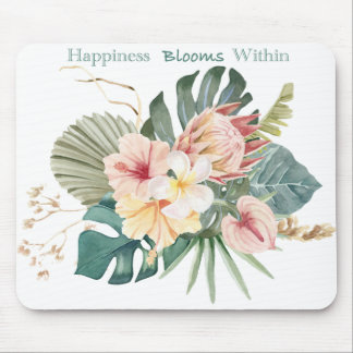 Happiness Blooms Within Mouse Pad Mousepad