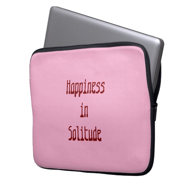 Happiness in Solitude Electronics Bag Laptopschutzhülle (Vorderseite Links)