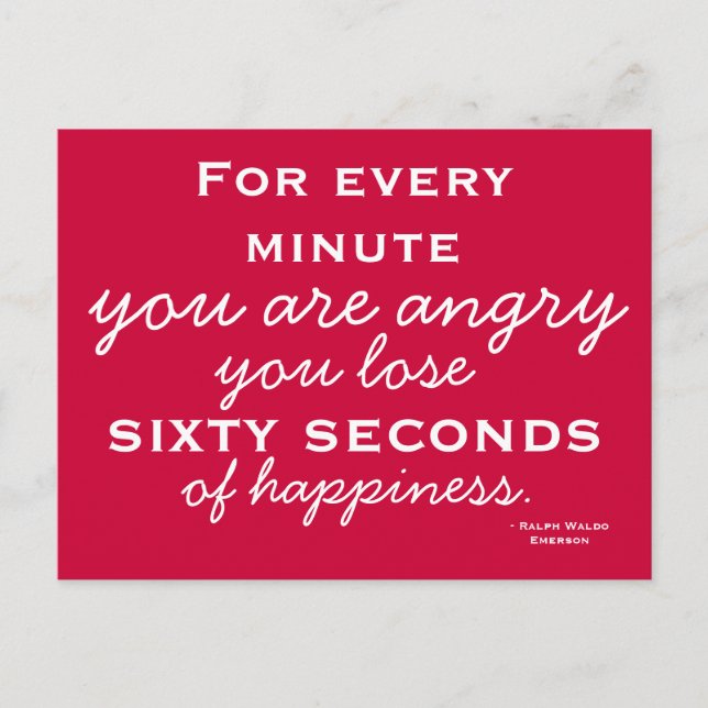 Happiness Inspiration - Motivational Postcard Postkarte (Vorderseite)
