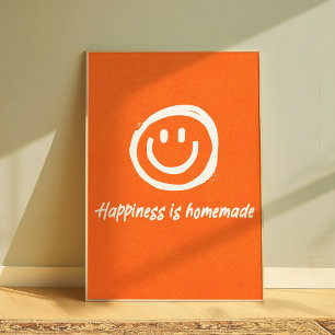 Happiness Is Homemade Positives Zitat Wandposter Poster