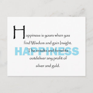Happiness Is Yours Postkarte