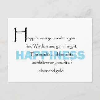 Happiness Is Yours Postkarte