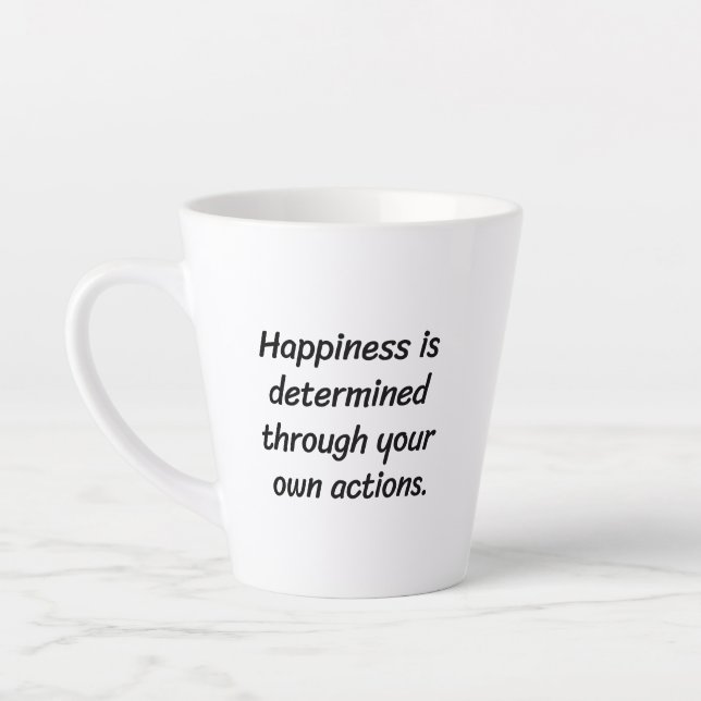 Happiness Latte Mug (Gauche)
