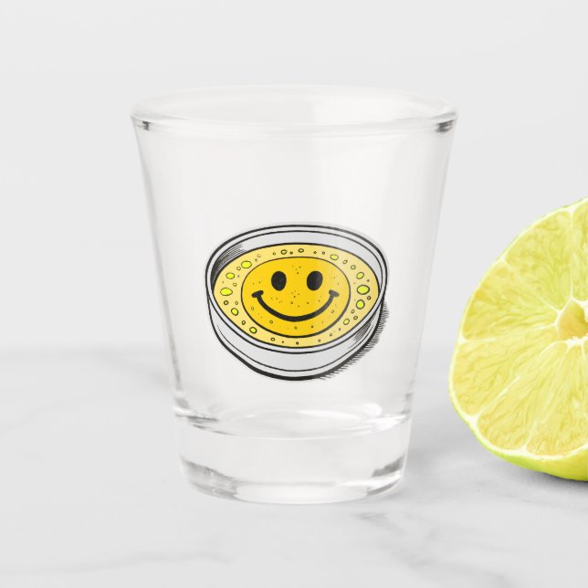 Happiness? Pluribuss Glass Schnapsglas (Vorderseite)