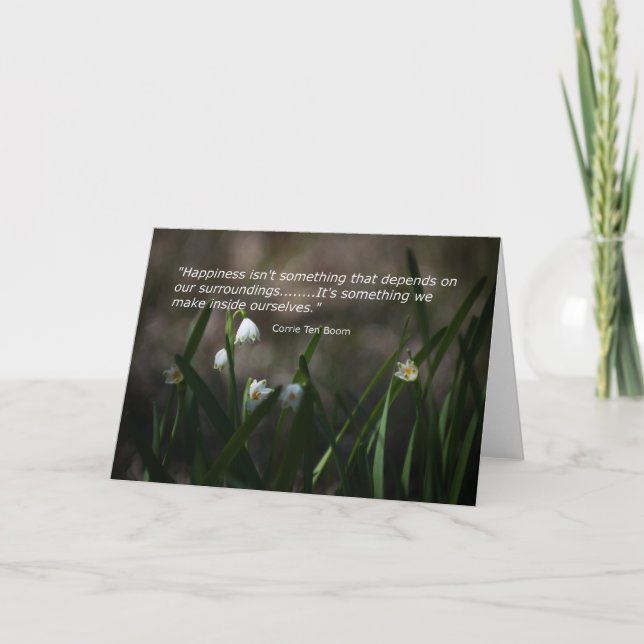 Happiness Within Note Card Karte (Vorderseite)